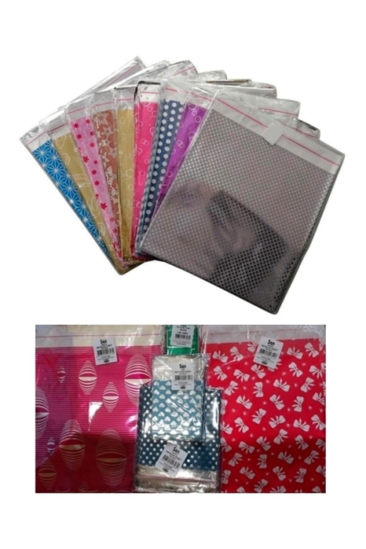 Metalize Hediye Paketi 15x25cm - 100adet (1 Paket)
