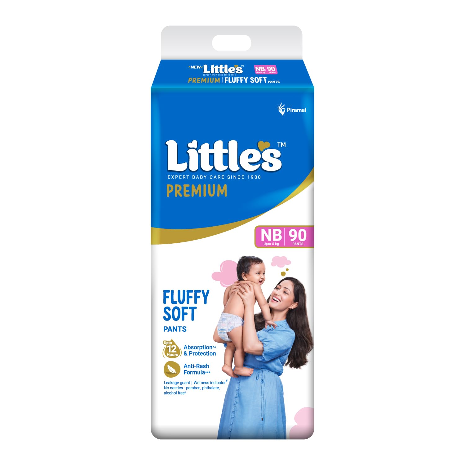Little's Newborn Baby Diaper Pants Style (NB) | Upto 5 kg | 90 Count - Pack of 1 | Super Jumbo Baby Diapers with Leakage Guard, Wetness Indicator & 12 Hours Absorption-picture-8