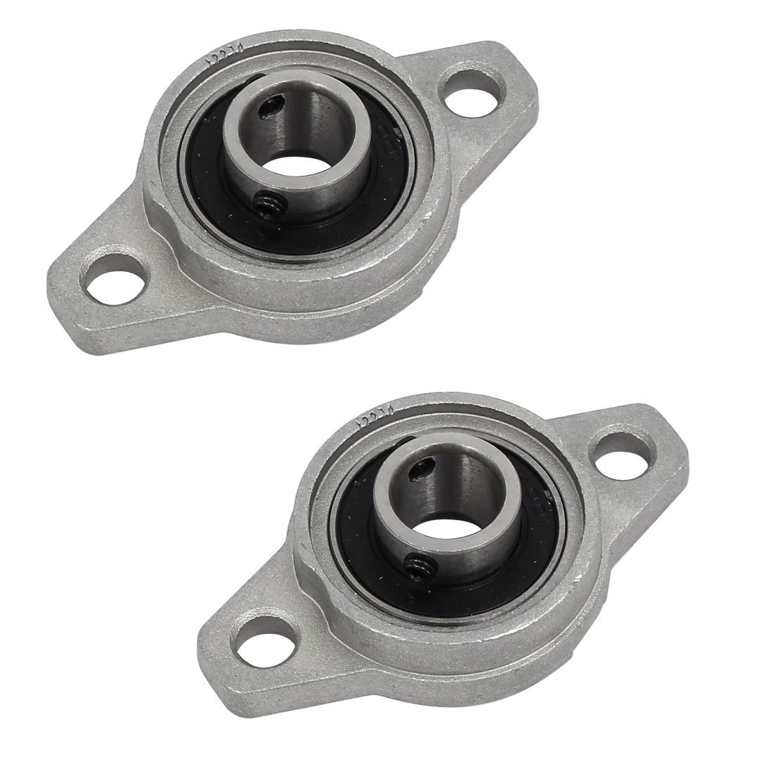 sourcingmap FL001 12mm alliage zinc 2 boulon bride rotule Roulement bille montés 2pcs