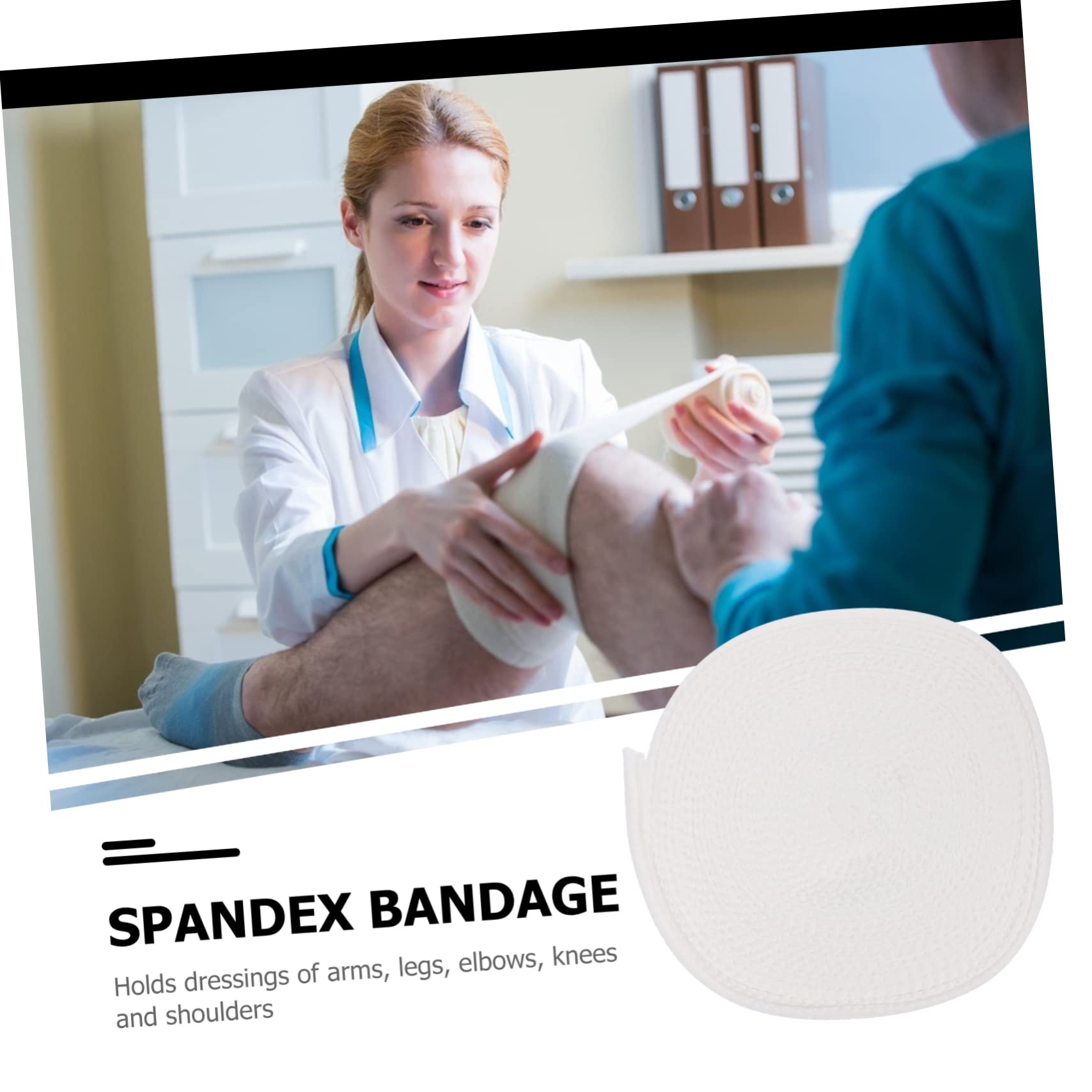 CIYODO 1pc Mesh Bandage Tubular Retention Bandage Man Care Cotton Bandage Wra Cotton Wra Tubular Gauze Finger Dressing Bandage Tubular Stockinette White Spandex