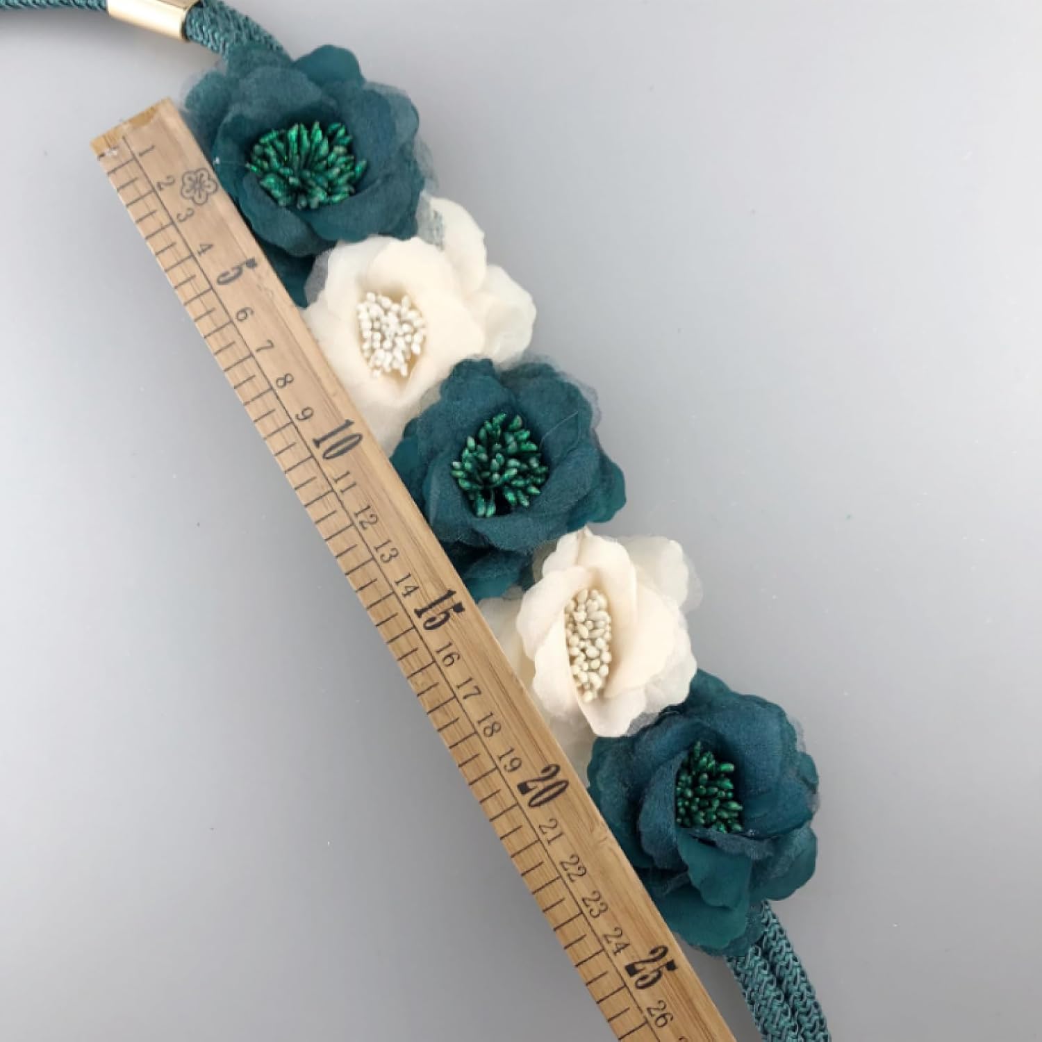 Curtain Ties 2 Pieces Curtain Strap with Two Tone Small Flower Curtain Cord Family Curtain Decoration Blue