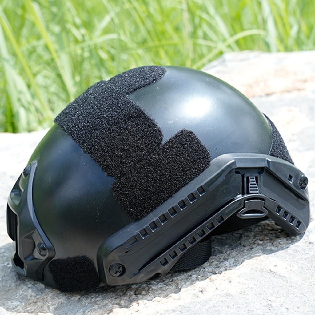 Veloce Tattico Casco Bambini Set Modello Con Visore Notturno Quattro Occhi, Torcia Multifunzionale Casco Softair Bambini for Caccia CS Cosplay Equipaggiamento