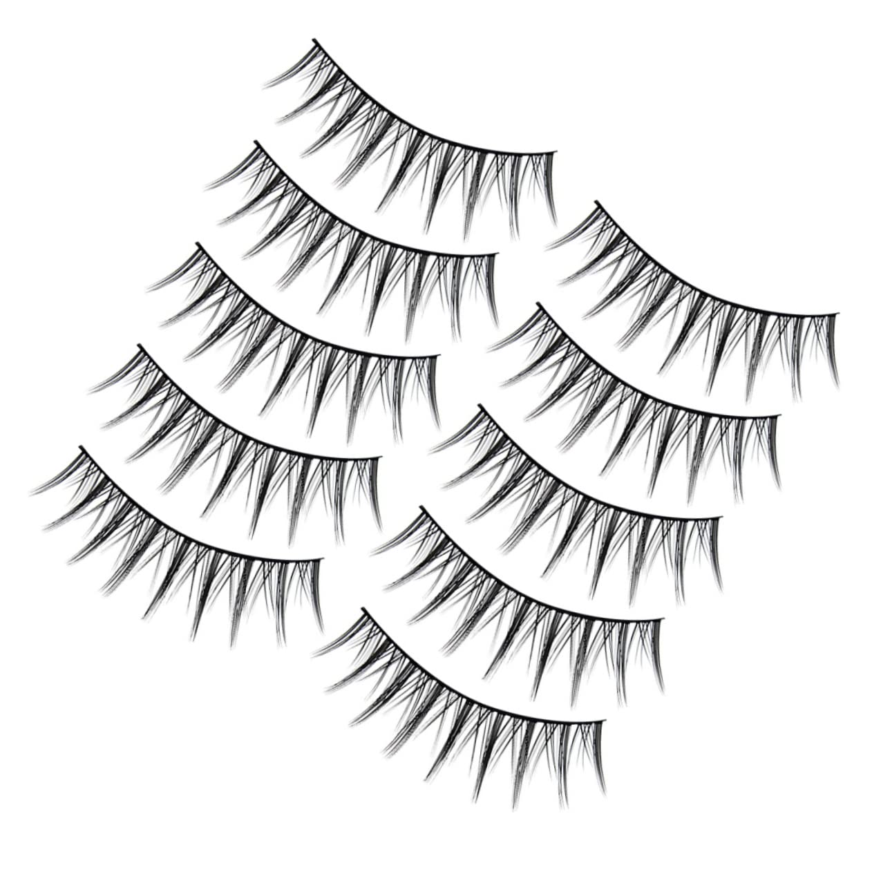 Healeved 5 Set Di Ciglia Finte Per Donna Kit Di Ciglia Finte Soffici Ciglia Singole 10 Paia*5