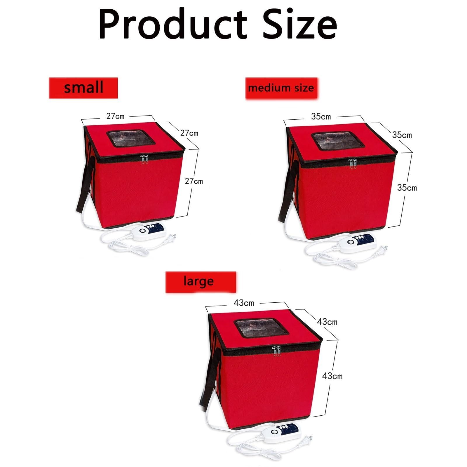 Kit di strumenti per la preparazione del pane a lievitazione naturale, con riscaldatore, per pizza e yogurt, scatola pieghevole con coperchio per la preparazione del pane (colore: H, dimensioni: 43 x