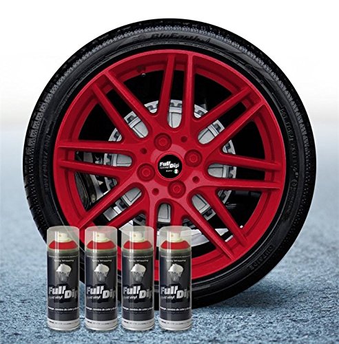 Sophisticauto Full Dip Packs Ahorro Llantas 4 Sprays Rojo Cereza Mate