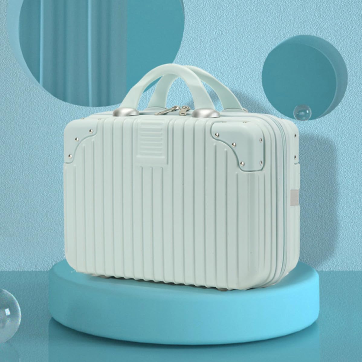 VILLCASE Valigetta Cosmetica Portatile Grande Capacità in Abs e Pc, Organizer per Make-up da Viaggio Design Compatibile per Trolley, per Casa e Viaggio