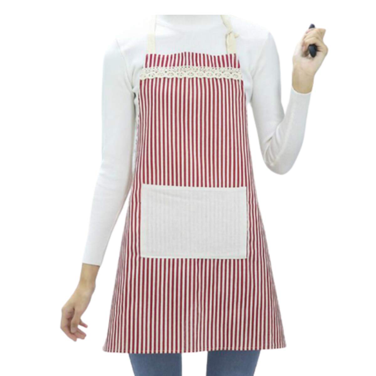 Buy pepplo® Cotton Linen Cooking Apron Adjustable Kitchen Apron