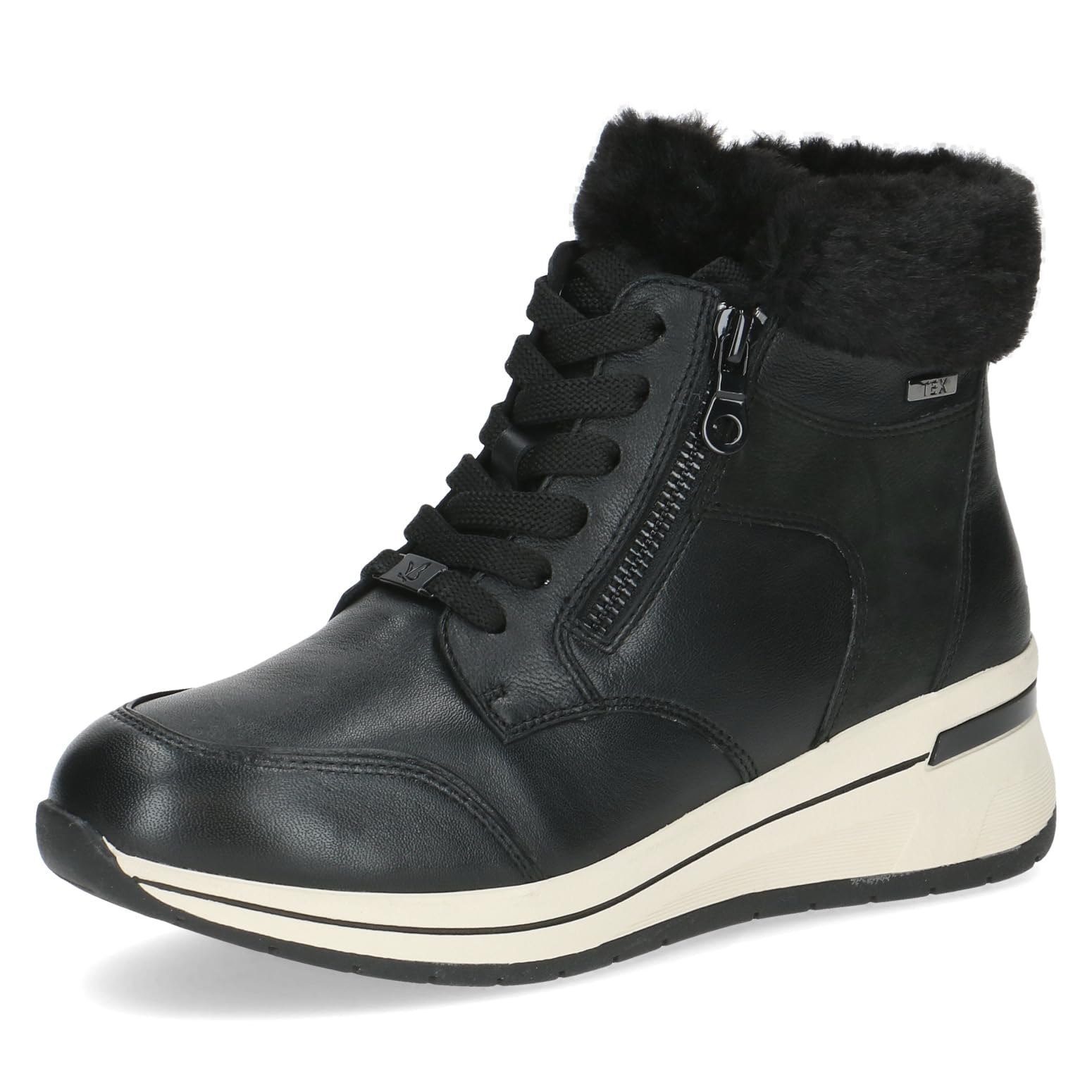 CAPRICE Women's Damen 9-26105-43 Fashion Boot, Black Comb I, 3.5 UK