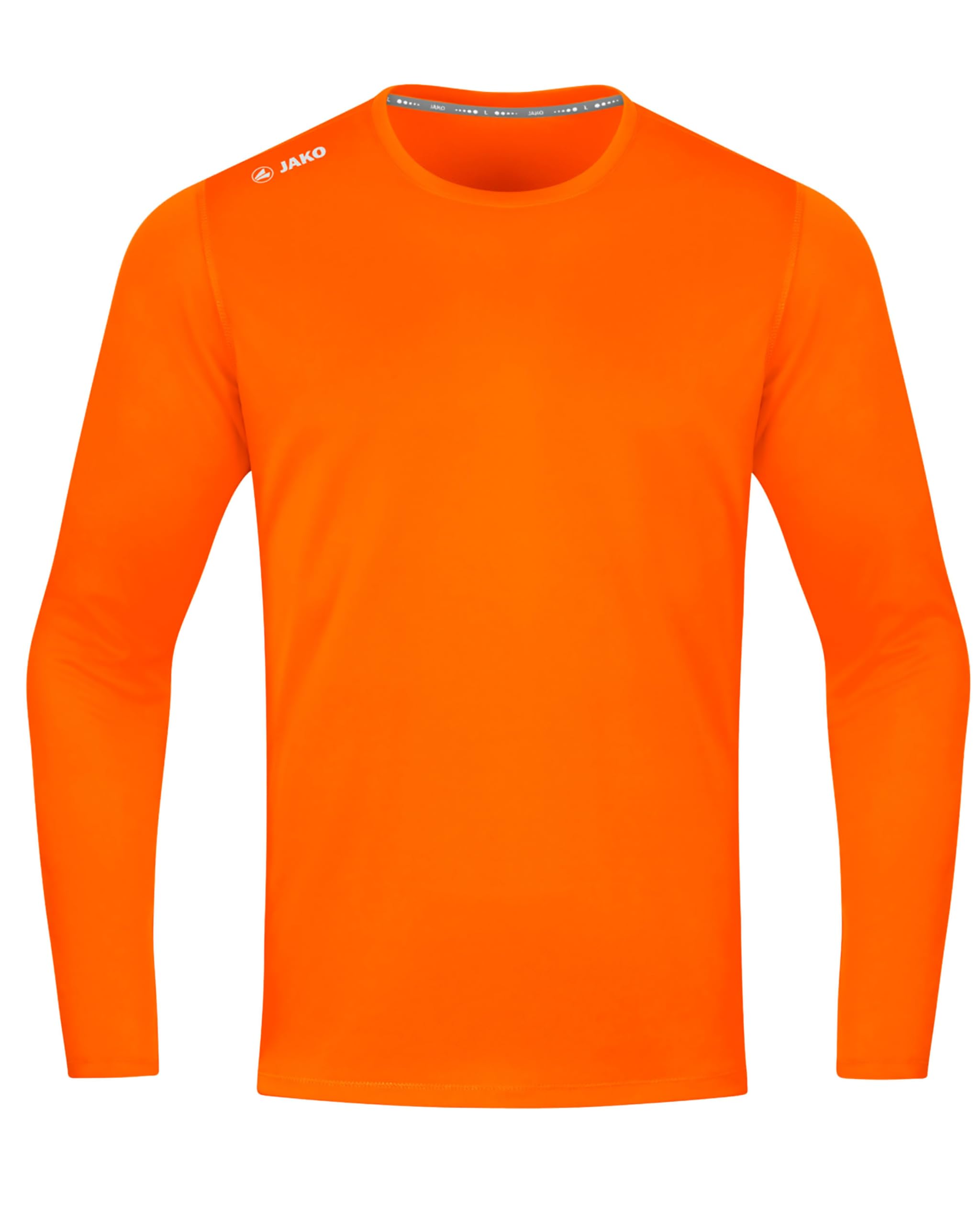 JAKO Longsleeve Run 2.0 - Leichtes Langarmshirt Herren 130 g/m², Optimale Belüftung mit Micro-Mesh, Sport- und Freizeitshirt, Bei 40 °C waschbar
