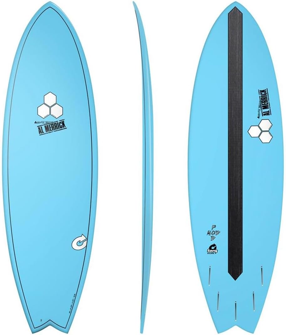Surfboard CHANNEL ISLANDS X-lite Pod Mod 6.2 blue Al Merrick Epoxy Fish
