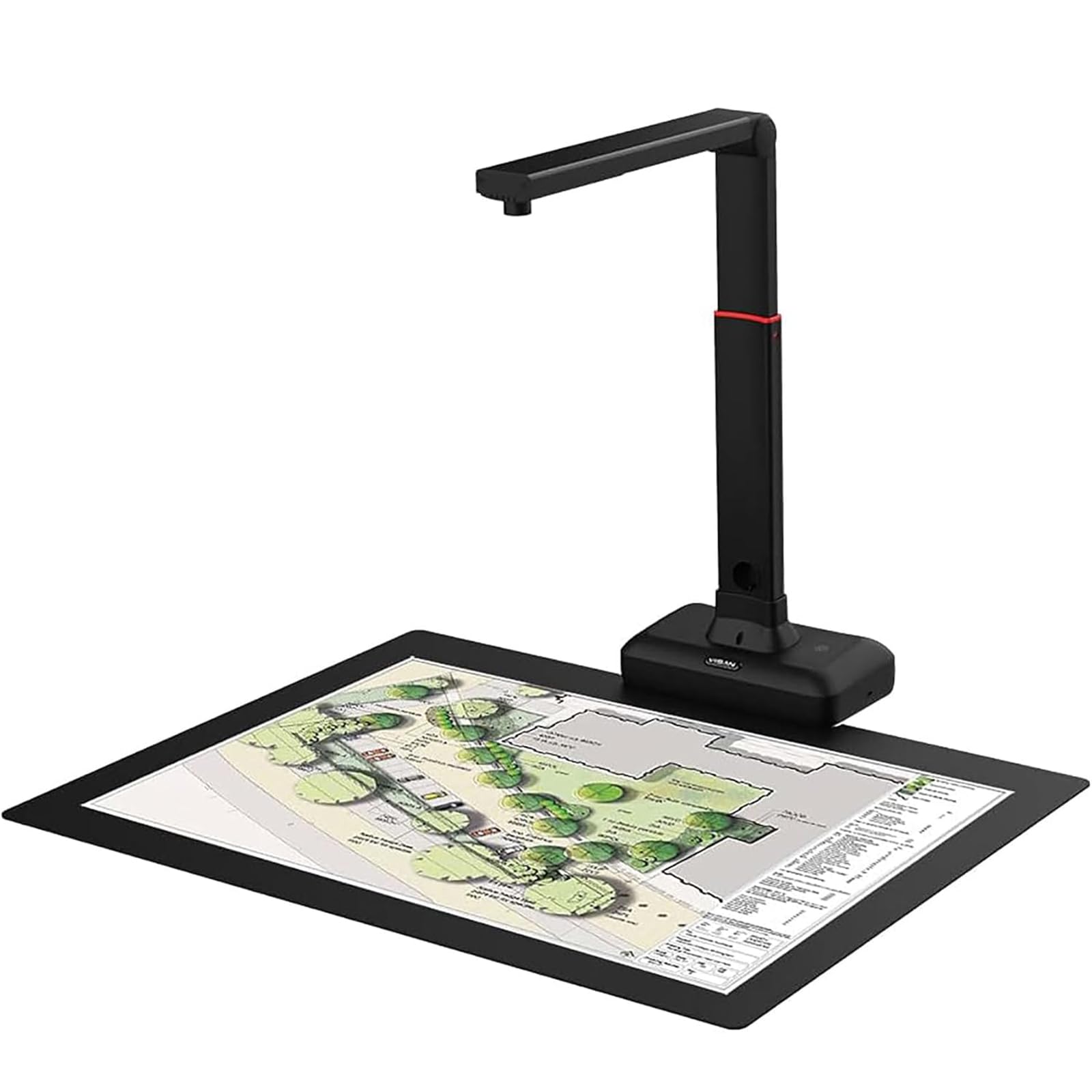 Escáner De Libros De Gran Formato S21, Escáner De Documentos De Sobremesa A2, Alta Resolución De 23 Mp, Tecnologías De Aplanamiento Automático Y Eliminación De Huellas Dactilares, Con Luz Led