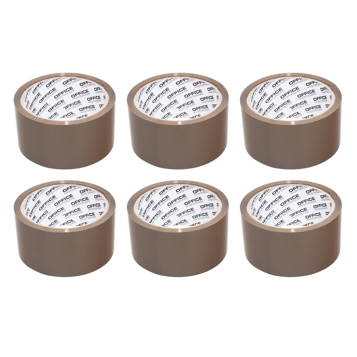 Tasma pakowa Office Products 48mmx50 6 sztuk brazowa, brown, 48mm x 46m