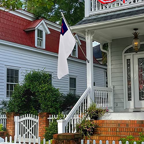 Bradford Christian Flag 3X5 Ft Outdoor Made In Usa, Embroidered Christian Church Flags For Christianity Easter Day Catholic, Heavy Duty Cross Jesus Flags With 2 Brass Grommets #TOP4