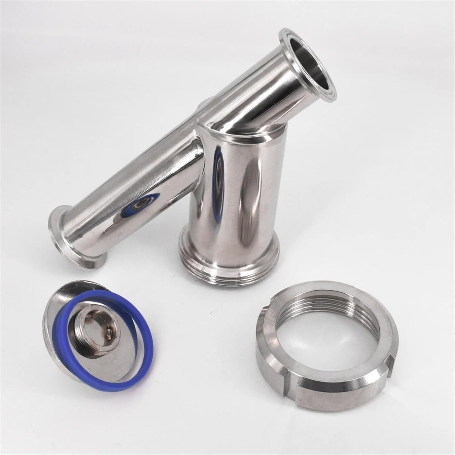 3/4" 1" 1-1/4" 1-1/2" Pipe OD x 1.5" Tri Clamp Y-Shaped Strainer Filter 316L Stainless Steel for Beer Brewing(200 Mesh,38mm Pipe OD)