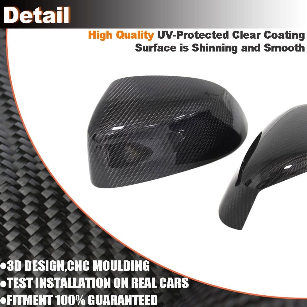 Carbon Fiber Mirror Cover for BMW X3 F25 X4 F26 X5 F15 X6 F16 2014-2018 Replacement Style Rearview Mirror Caps Factory Outlet