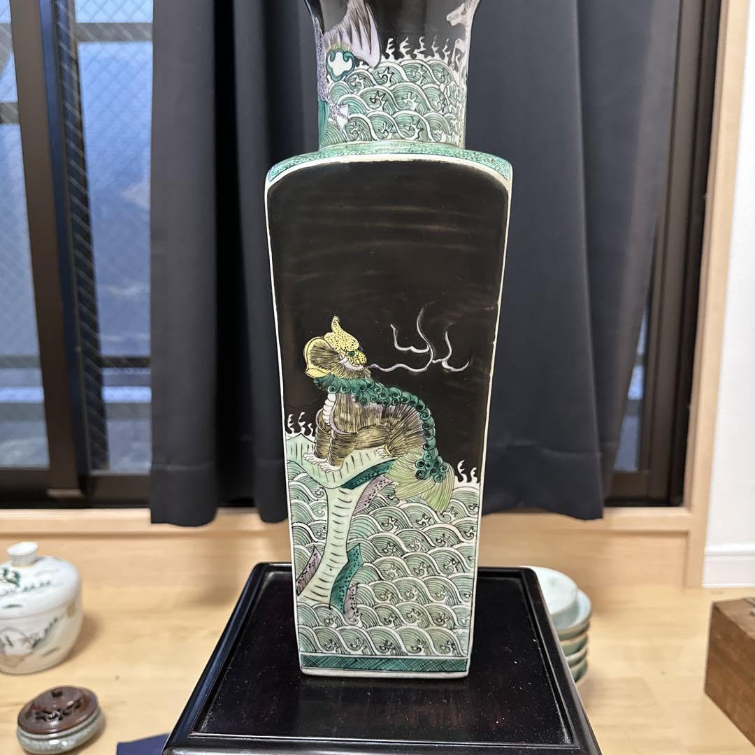 Amazon.co.jp: 珍しい花瓶 怪獣絵 中国？古美術 コレクション 