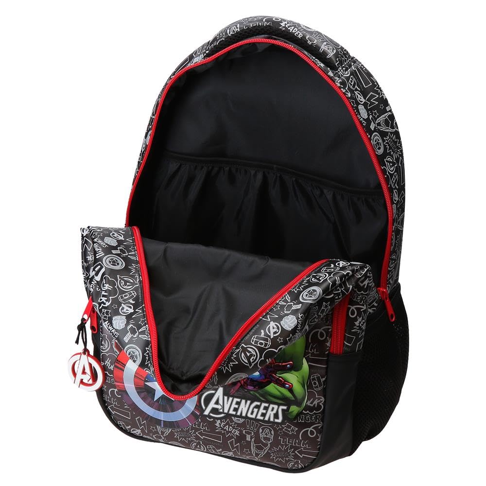 Marvel Joumma Team Avengers Zaino Scolastico Nero 28x42x14 cm PVC 16,46L