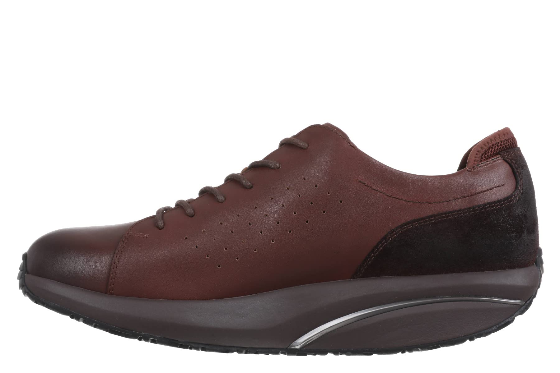 MBT JION Zapatillas Mujer de Cuero para Caminar, Calzado Oxford Ergonómico con Cordones, Zapatos Mujer Cómodos de Vestir