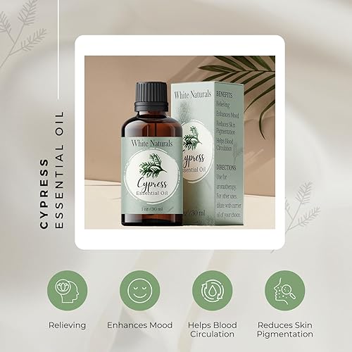 Miniatura 2 de Aceite esencial de ciprés, 100% puro y natural, de grado terapéutico, aceite esencial para difusores de aromaterapia, sin diluir para un crecimiento