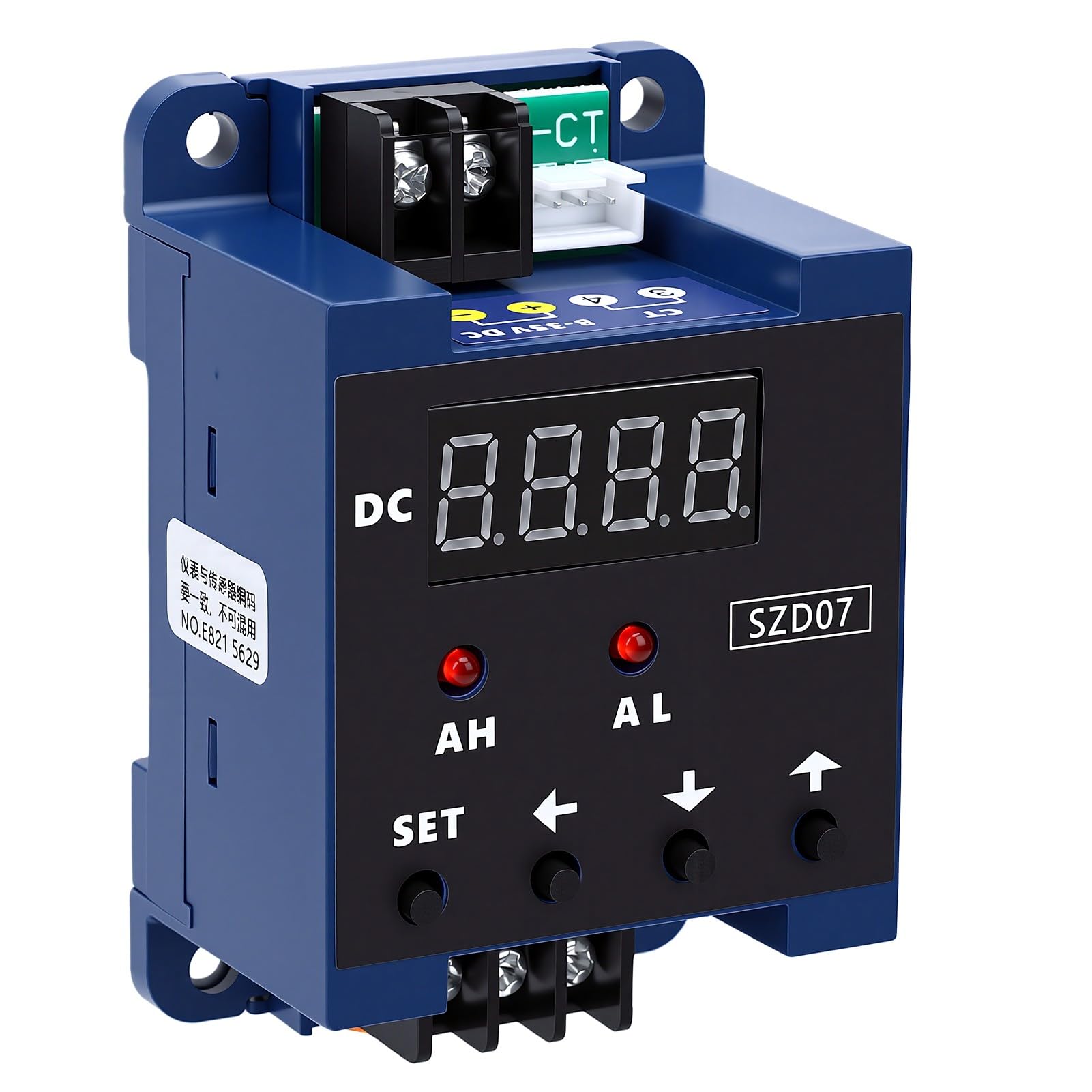 DC Digital Amperemeter 0,3-50A Relaisausgang Überlastschutz