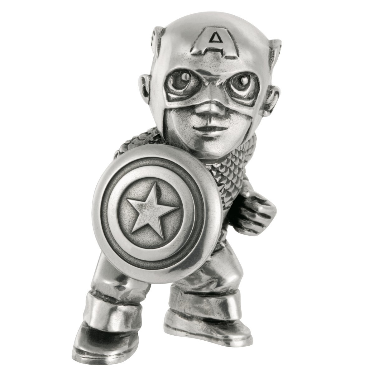 Royal Selangor Hand Finished Marvel Collection Pewter Captain America Miniature Figurine