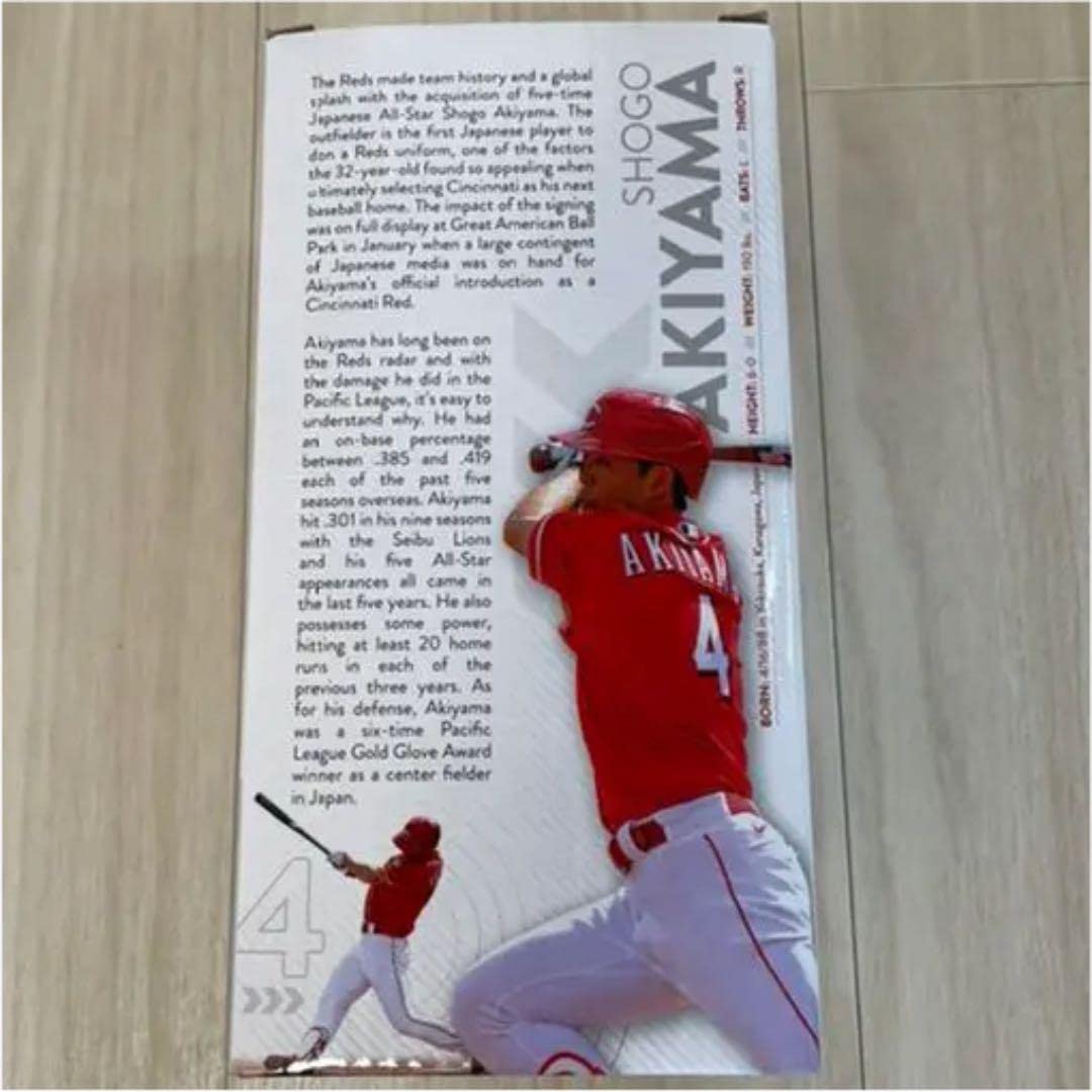秋山翔吾 ボブルヘッドフィギュア シンシナティ・レッズ Amazon.co.jp: 秋山翔吾 ボブルヘッド フィギュア シンシナティ
