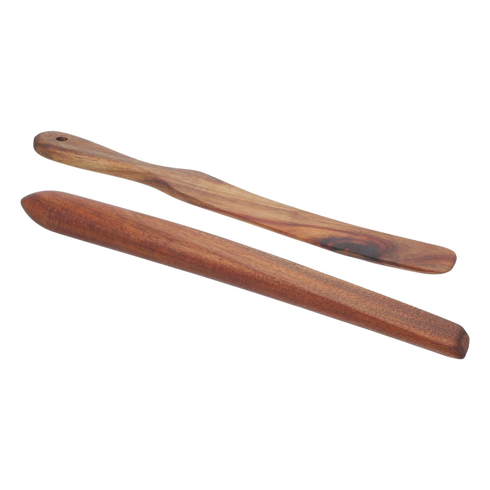 Mezclar Masa con Utensilios de Cocina de Madera Reutilizables de 11 Pulgadas