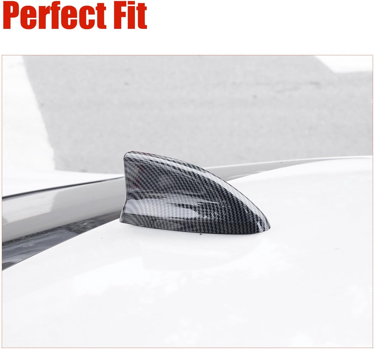 YINGTUU for Honda Civic 2022-2026 CRV HRV Accord 2023-2026 Accessories Exterior Antenna Toppers Shark Fin Cover - Carbon Fiber Style