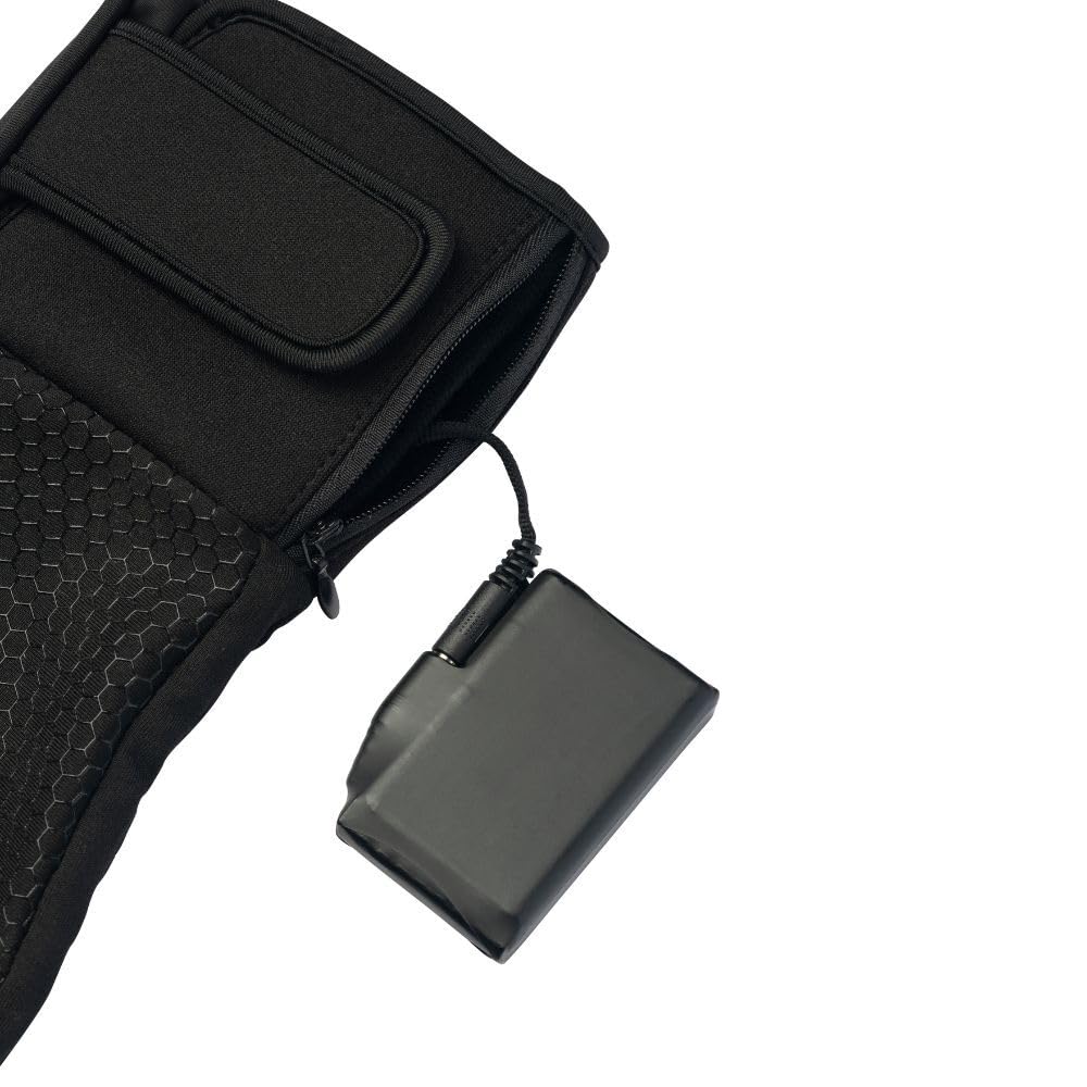 G-HEAT - Dünne beheizbare Handschuhe - Gemischte Handschuhe - Flexibel und vielseitig - Sensitiv - Taktil - Verwendung: Sport, Arbeit, Wellness - Lieferung mit 1 Paar Batterien und Ladekabel.