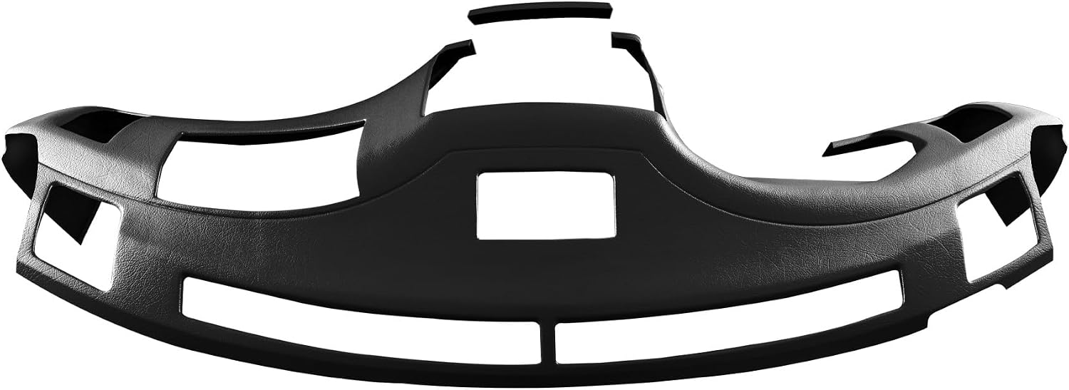 DashSkin Dash Cover Compatible with 2003-2005 FX35 & FX45 in Black - Retains Tape Deck Access - Includes Two 4.7oz Tubes of Adhesive - Hard Molded Plastic Dashboard Cap