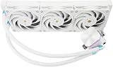Thermalright Frozen Edge 360 White Refroidisseur d'eau liquide pour processeur avec ventilateur PWM 120mm, 360 Aio, dissipateur thermique à eau intégré pour AM4/AM5,lga1851 - 7