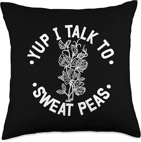 Miniatura 1 de Sweet Peas Plant Accessories Soil Terrarium Sweet Peas Throw Pillow