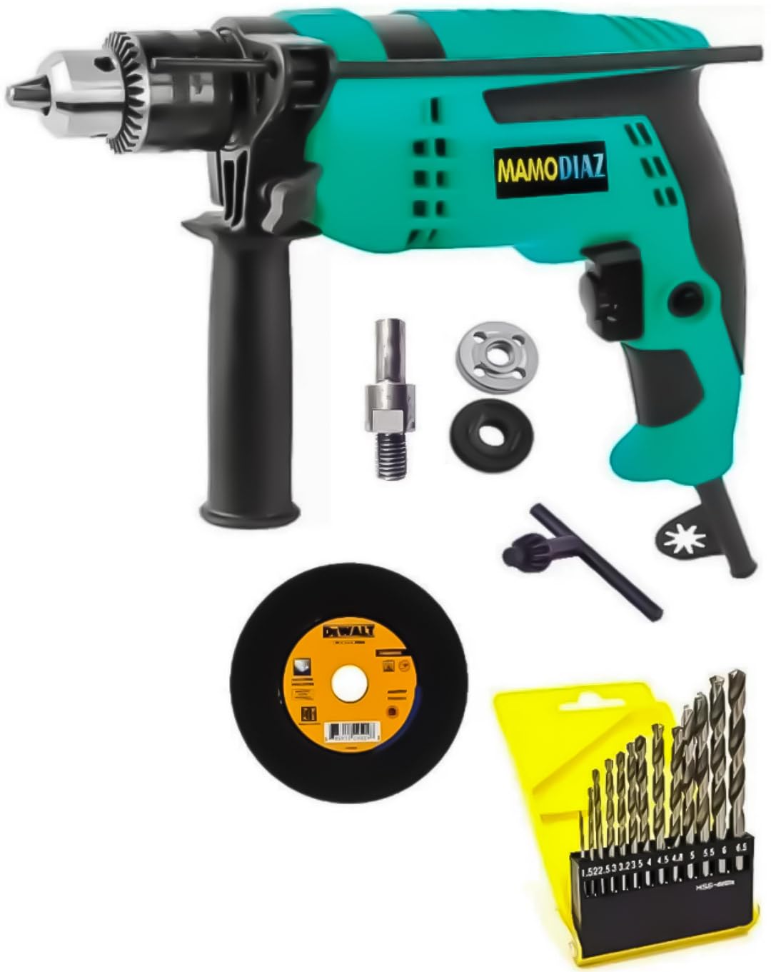 Mamodiaz Relfa MZ-13B 13MM Hammer Drill Machine Heavy Duty Machine &13 pcs Has Drill Bit With Iron Cutting & Complete Set Hammer Drill (13mm Chuck Size,650 W) (B0CDD2GXP6) Amazon Price History, Amazon Price Tracker