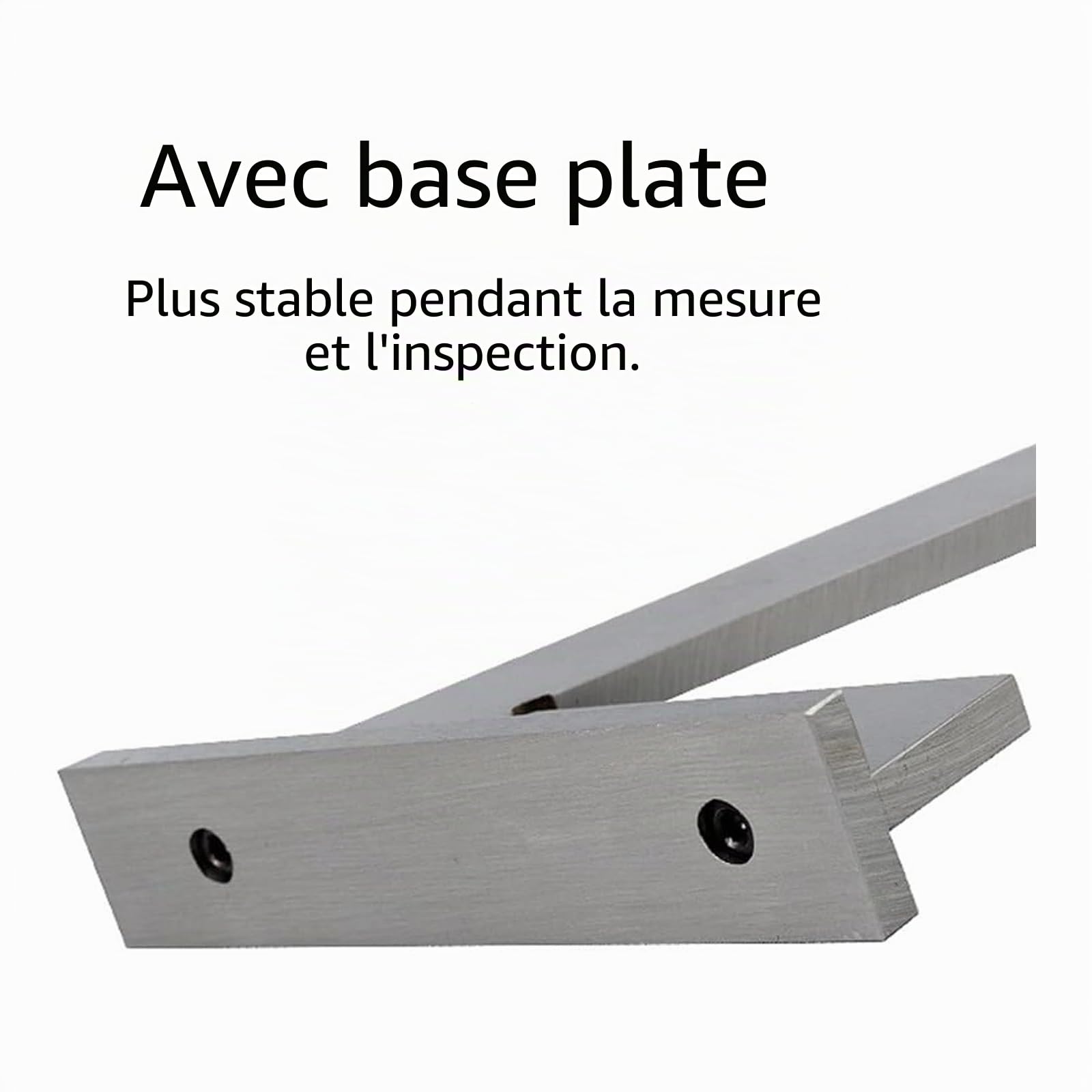 Règle de Mécanicien à 45 Degrés, 150 x 100 mm DIN 875/2, Équerre de Menuisier de 45 Degrés avec Siège