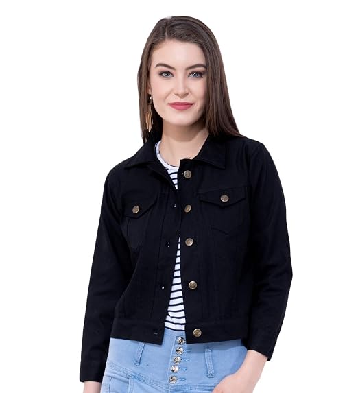 Buy KING-DENIM Women's Regular Jacket 