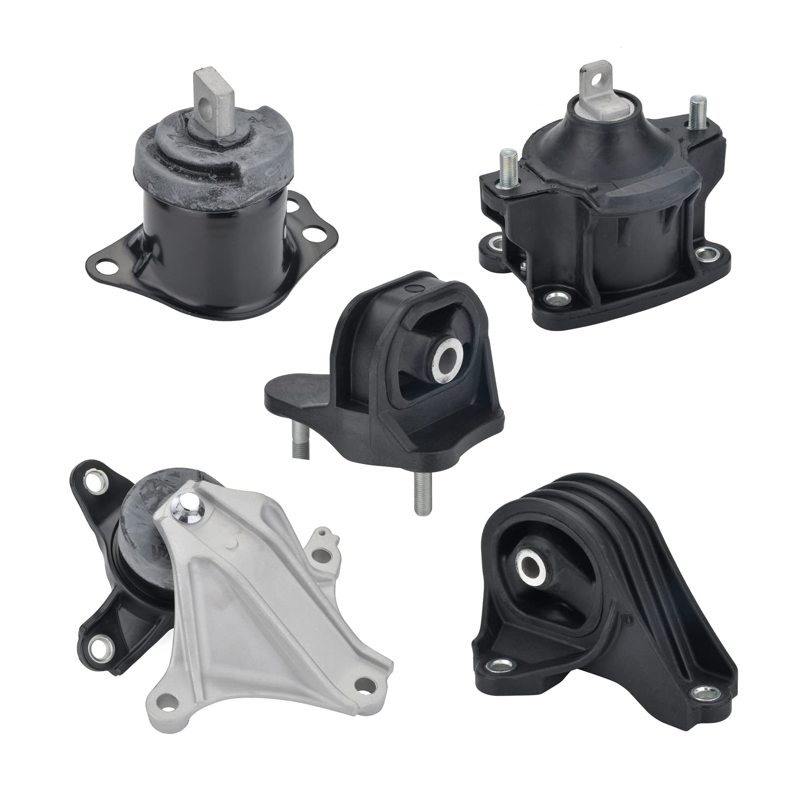 Arokzn Engine Motor and Transmission Bracket Kits Compatible with Honda Accord 2.4L 2013 2014 2015 2016 2017 Motor Engine & Trans Mount Set 5PCS Replace # A65040 A65054 A65068 A65071 A65072