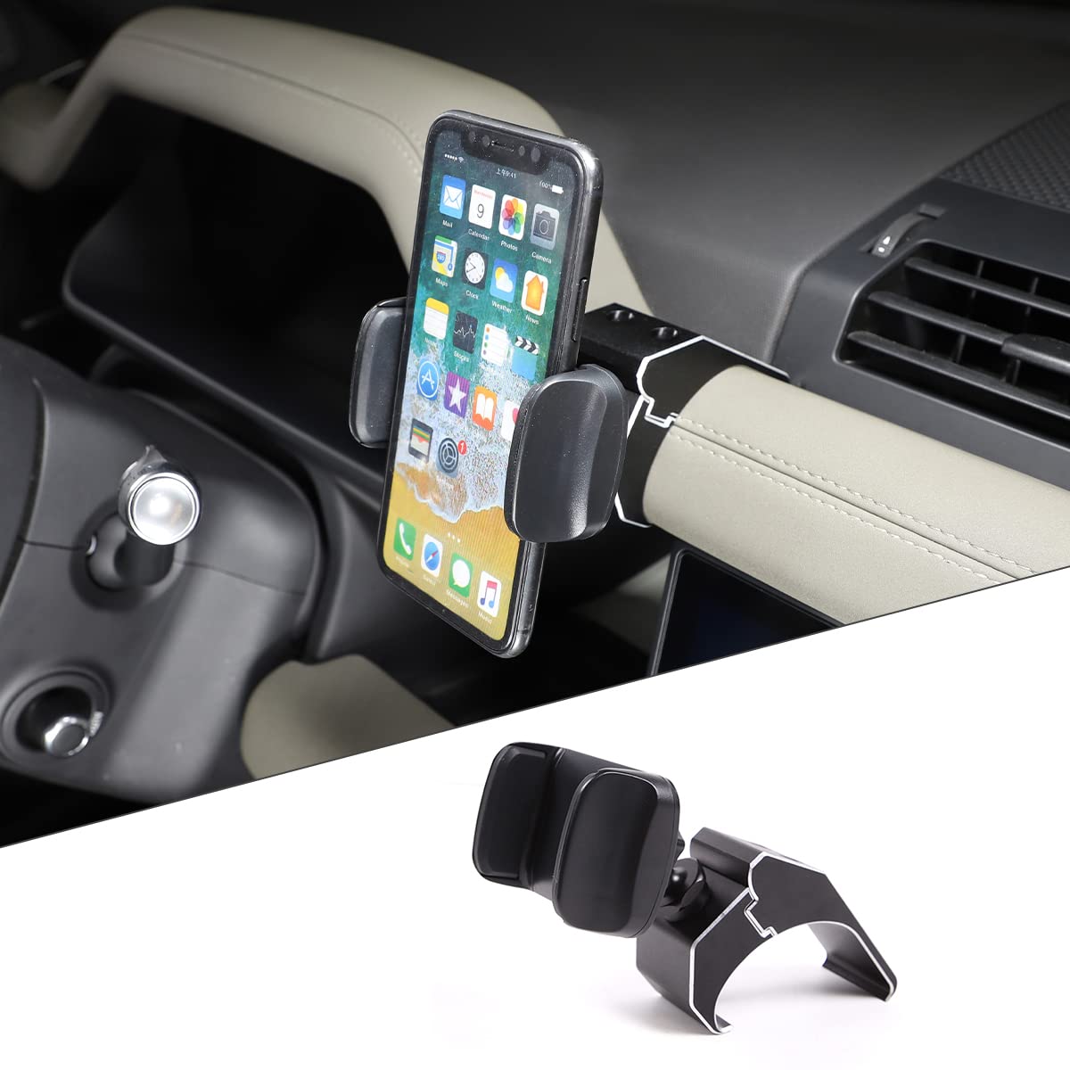 Supporto per cellulare per auto GPS per LR Defender 110 90 130 2020-2023 (stile D)