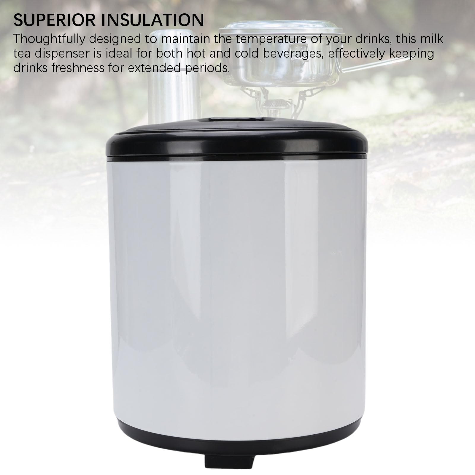 aqxreight Dispenser per Bevande Isolate da 6 Litri Dispenser Portatile per Bevande Calde e Fredde in Acciaio Inossidabile 304 per Zuppa di tè Al Latte Gli Eventi di Catering Utilizzano per Isolate