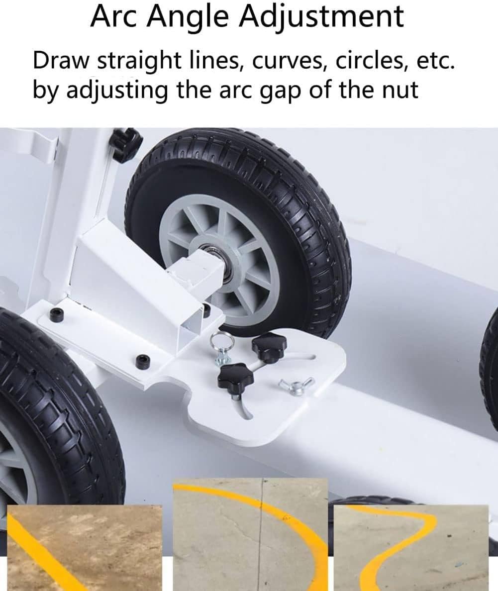 Machine De Traçage De Lignes, Applicateur De Marquage De Voies Avec Réglage De Largeur, Idéal Pour Les Travaux De Peinture De Lignes De Route Ou De Gazon Dans Les Écoles, Les Terrains De Sport, Les U