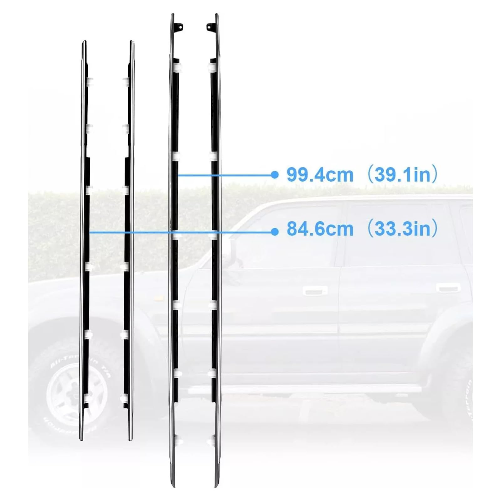 4PCS Door Belt Molding für Toyota für Land Cruiser für Lexus LX450 FJ80/ FZJ80/ HDJ80