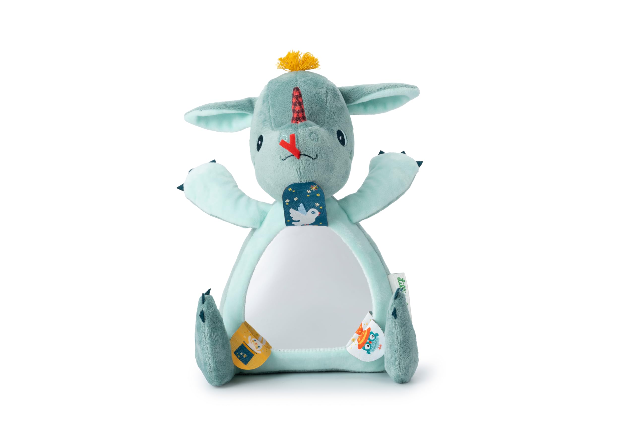 LILLIPUTIENS, Joe the Dragon Activity Cuddly Toy with Large Mirror, Magnetised Hands