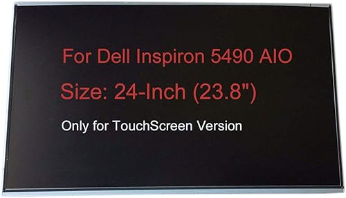 Pantalla táctil de 23.8 pulgadas de repuesto digitalizador de cristal LCD Pantalla 1920x1080 para Dell Inspiron 24 5490 AIO Monitor de escritorio
