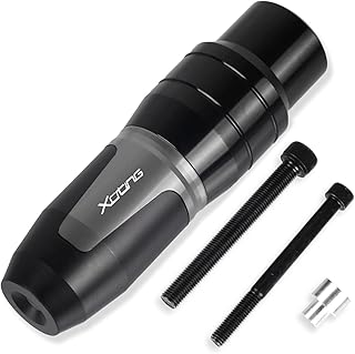 Protetor de choque de escape PARA KYMCO XCITING 250 300 500 400 DOWNTOWN 125/200/300/350 Acessórios CNC Escape Quadro Sliders Crash Pads Falling Protector (Color : Titanium, Size : One Size)