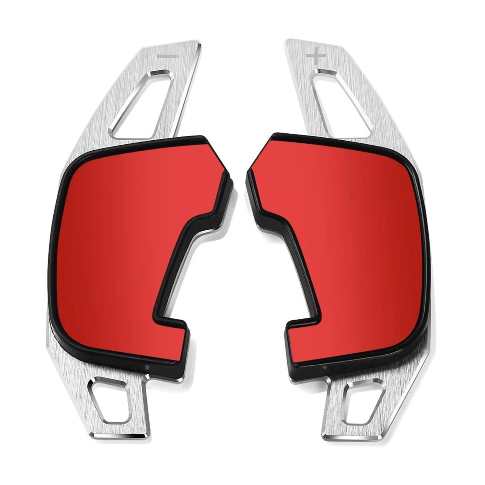 Car Steering Wheel Steering Wheel Paddle Shift Extend Shifter Sticker for Golf 7 7.5 GTI MK7 GTE GTD for RLINE for Polo for Scirocco for Jetta GLI(Type C Silver)