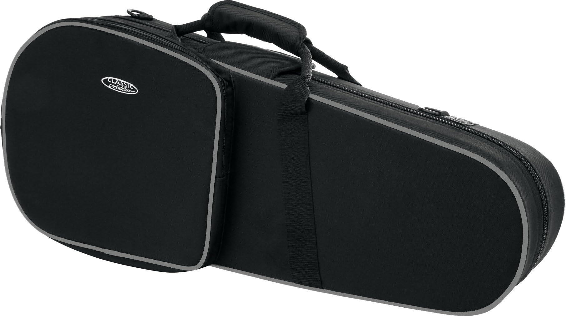 Classic Cantabile CUC-10 für Konzert-Ukulele (Koffer, Gigbag, Case, Tasche für Hawaii-Gitarre) schwarz, gepolstert