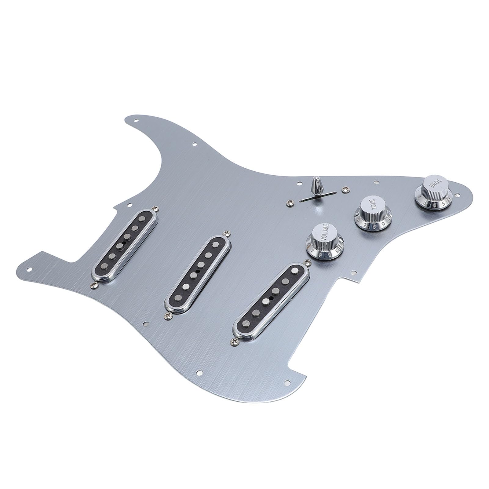 Yctze Wysokiej Jakości Maskownica Gitarowa ze Stopu Aluminium z 11 Otworami, Przetworniki Monocoil Gitary SSS i Standardowe - Stylowa Wymiana Płytki Rysującej Ulepszony Dźwięk i wydajność