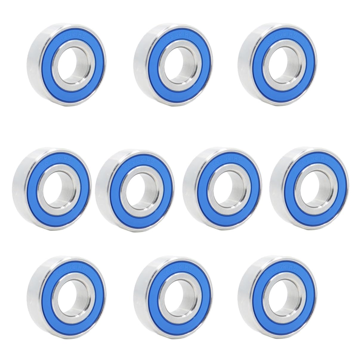 Reemplazo de rodamientos 10 Uds S6202RS rodamiento 15 * 35 * 11mm ABEC-3 440C acero inoxidable S 6202RS rodamientos de bolas 6202 rodamiento de bolas de acero inoxidable