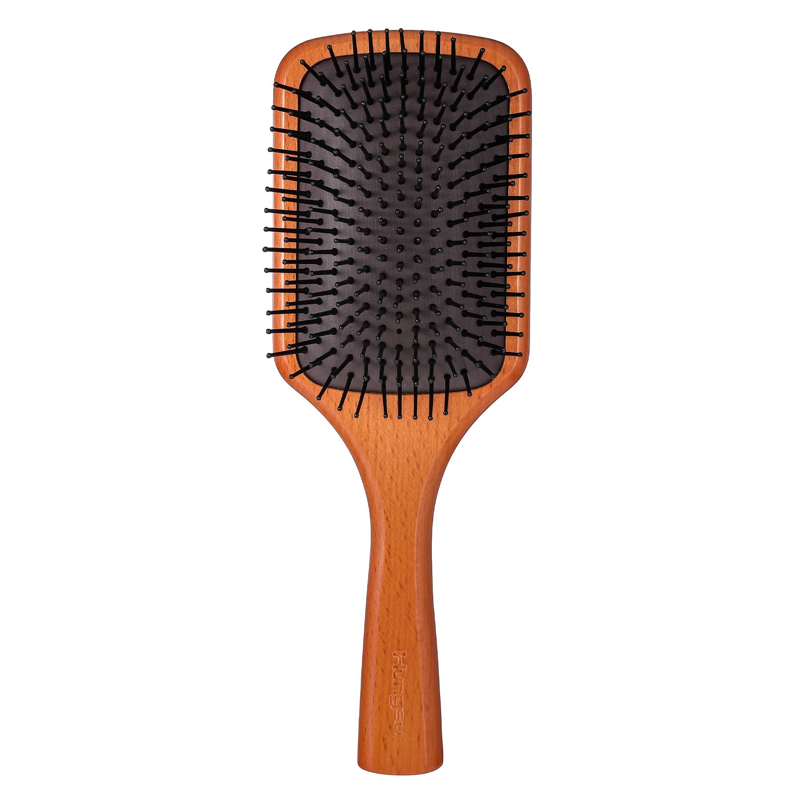 Paddle Hair Brush, Beechwood Wood Hair Brush, Wooden Brushes for Hair Thick Thin, Curly And Dry, Can Be Used on Wet Or Dry Hair