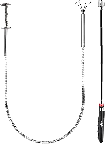 Juego de 2 herramientas de recogida, herramienta telescópica de 25 libras con clip de bolsillo y herramienta de agarre flexible de 24 pulgadas, disponible en Yaxa Mexico