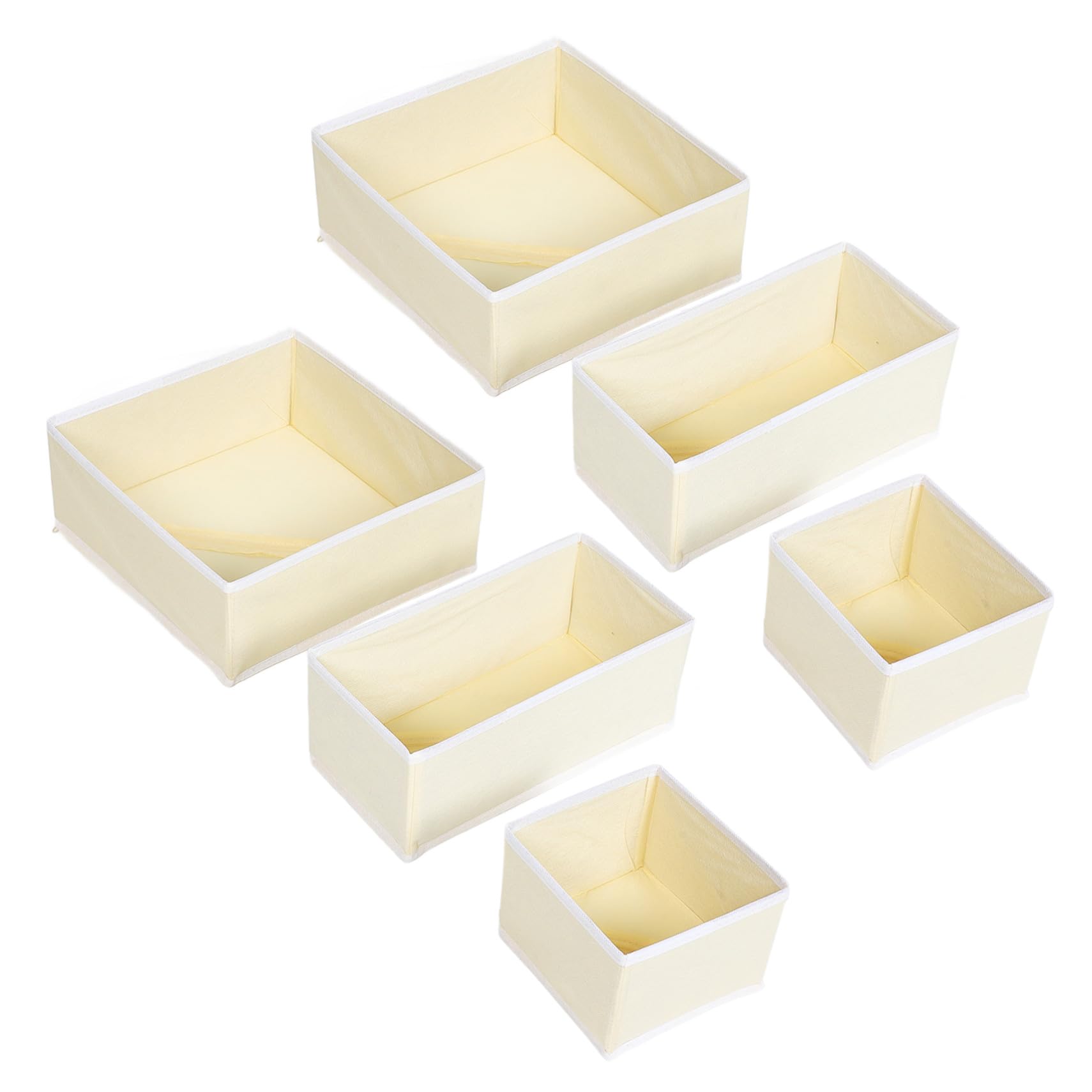 HEALLILY 12 cubi pieghevoli per cassetti, in tessuto non tessuto, con divisori per biancheria intima, calze, reggiseni, asciugamani, armadio, comò, vestiti puliti